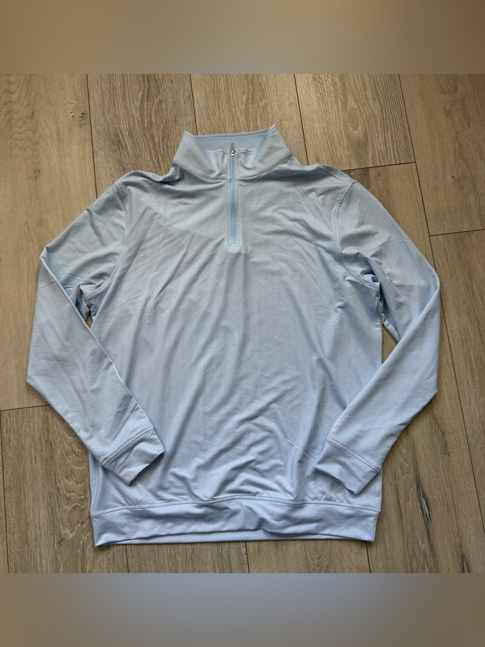 Kenneth Cole Golf Light Blue Quarter-Zip Pullover size M